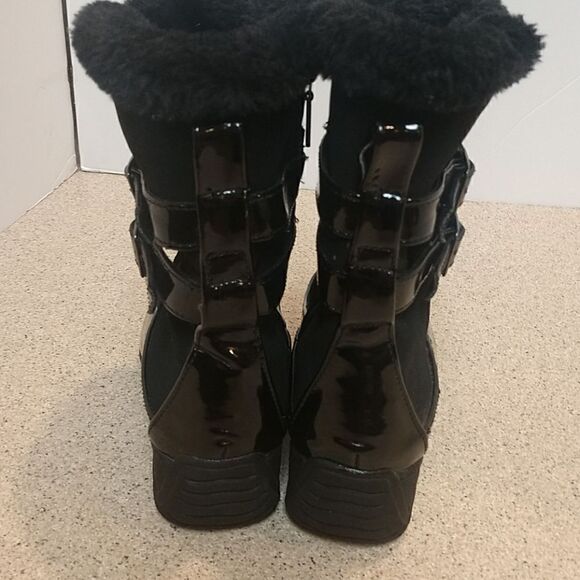 👍 Khombu Black Boots Size 6.   S2 - Picture 3 of 4